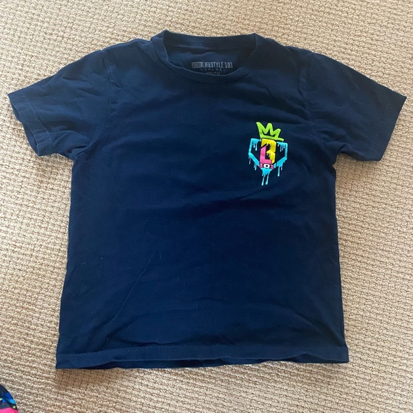 BL101 Baseball Lifestyle 101 Graffiti Crown shorts and shirt YS Youth Small - Picture 3 of 7